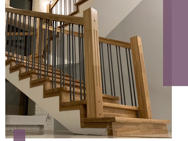 Реставрация деревянных и металлических лестниц в Узловой