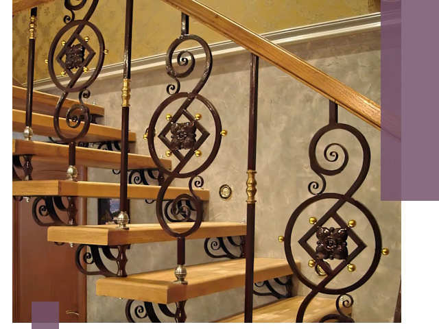 Изготовление кованых лестниц под ключ в Узловой