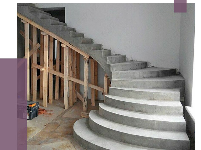 Изготовление бетонных лестниц под ключ в Узловой от 19861 руб. | ПРОЛЁТ-Злв