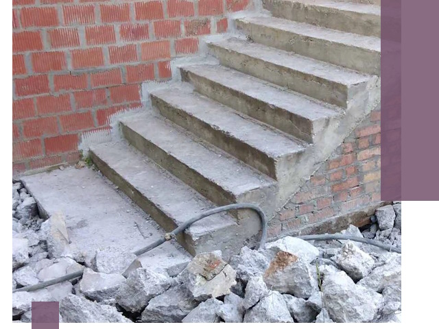 Демонтаж бетонных лестниц в Узловой: быстро и безопасно