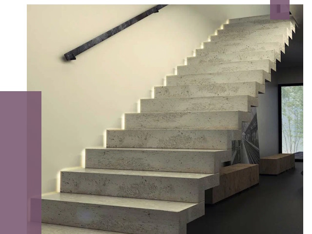 Облицовка бетонных лестниц в Узловой от 4583 руб/м2 