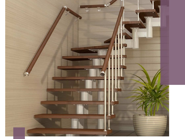 Изготовление модульных лестниц под ключ в Узловой