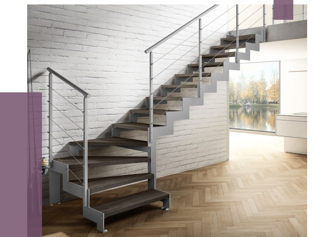 Г-образные лестницы под ключ в Узловой от 36921 руб. | ПРОЛЁТ-Злв