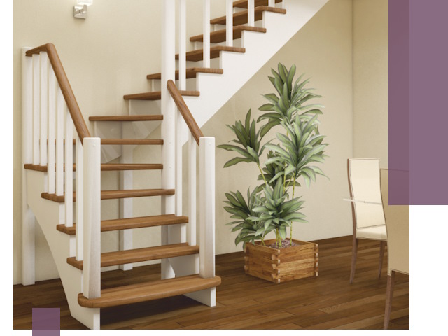 Г-образные лестницы под ключ в Узловой — изготовление и монтаж