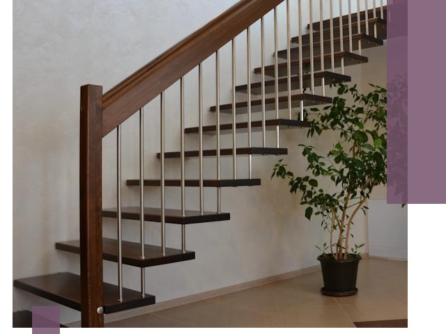 Лестницы на больцах под ключ в Узловой – изготовление и монтаж