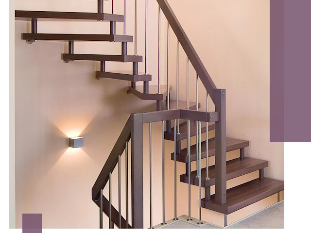 Изготовление лестниц на больцах в Узловой под ключ