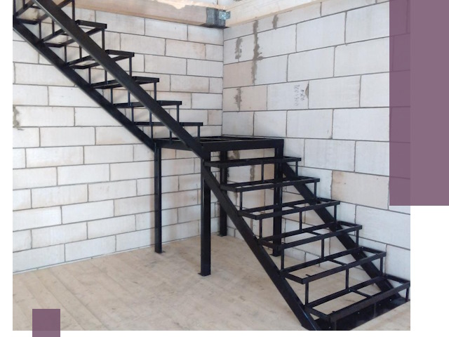 Лестницы на металлокаркасе под ключ в Узловой — изготовление и монтаж