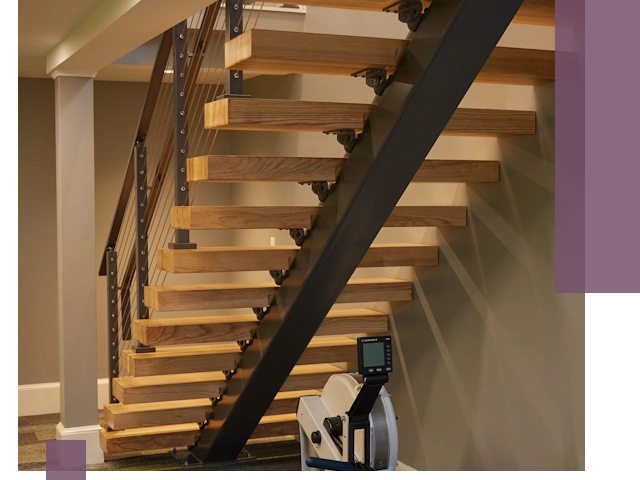 Лестницы на монокосоурах под ключ в Узловой - изготовление и монтаж