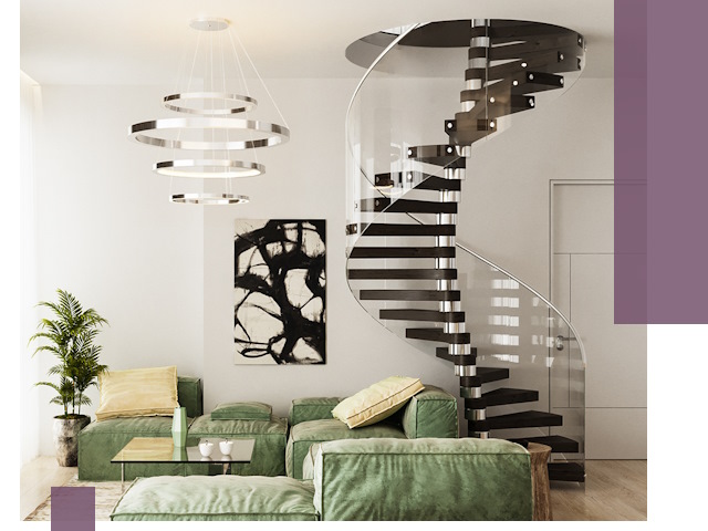 Лестницы для двухуровневой квартиры в Узловой — изготовление и монтаж