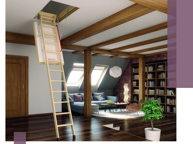 Чердачные лестницы под ключ в Узловой: изготовление и монтаж