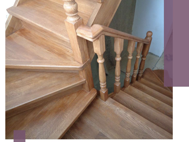 Дубовые лестницы под ключ в Узловой: изготовление и монтаж