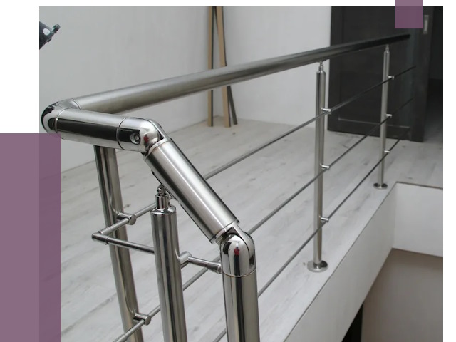 Перила из нержавеющей стали в Узловой от 8963 руб. под ключ | ПРОЛЁТ-Злв