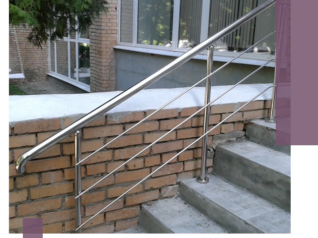 Перила из нержавеющей стали высокого качества в Узловой