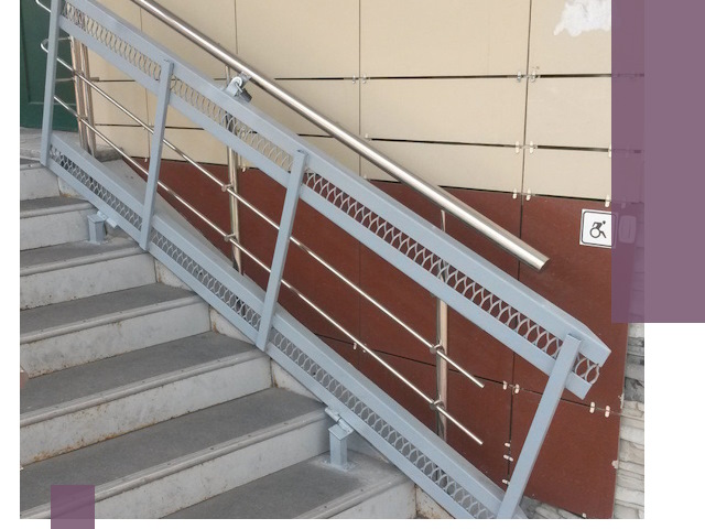 Изготовление откидных пандусов под ключ в Узловой