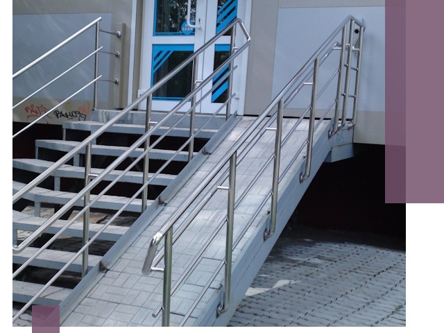 Пандус на крыльцо под ключ в Узловой: монтаж и изготовление