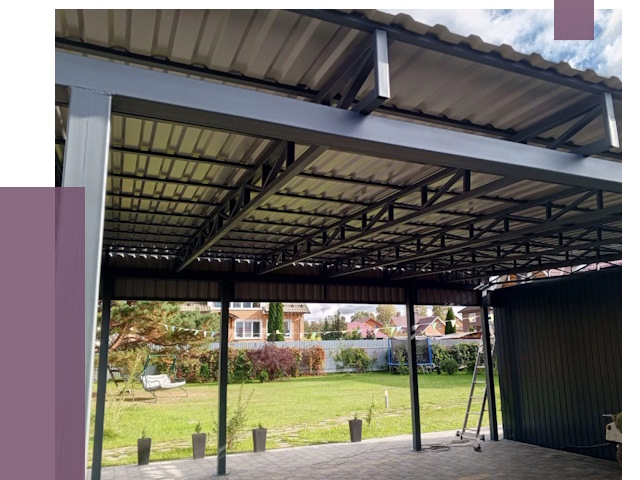 Монтаж навесов в Узловой от 7333 руб. — установка навеса | ПРОЛЁТ-Злв