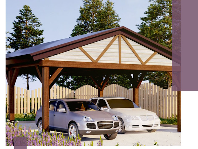 Навесы для автомобиля в Узловой — изготовление и монтаж