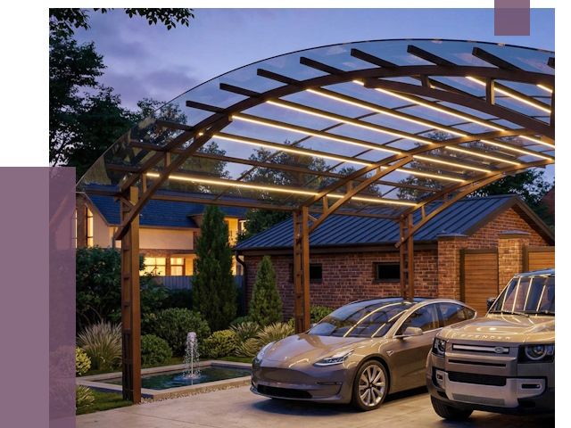 Металлические навесы в Узловой от 12629 руб. под ключ — ПРОЛЁТ-Злв