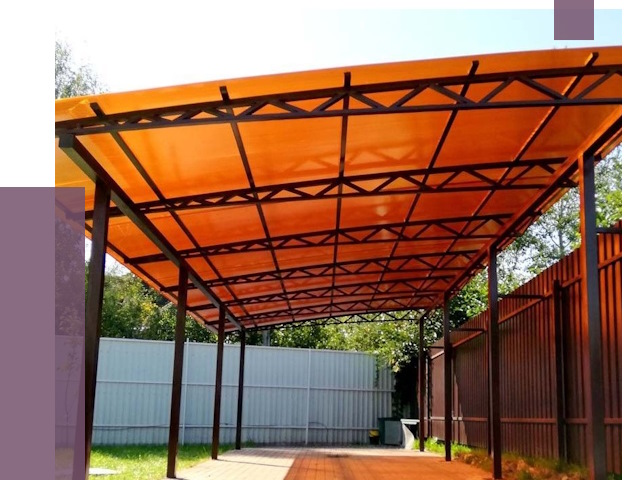 Односкатные навесы под ключ в Узловой от 13088 руб. 