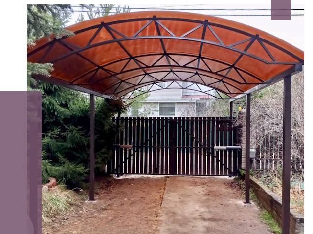 Арочные навесы в Узловой от 12680 руб. — изготовление и монтаж | ПРОЛЁТ-Злв