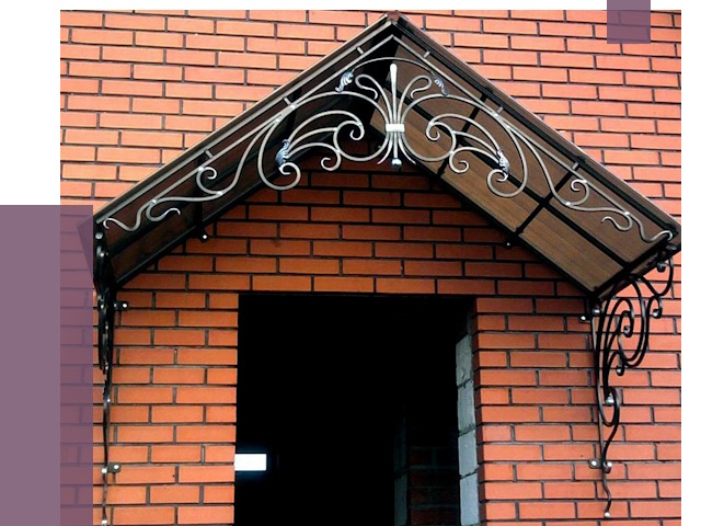 Металлические козырьки в Узловой от 10643 руб. 