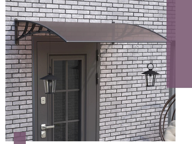 Недорогие козырьки и навесы под ключ в Узловой