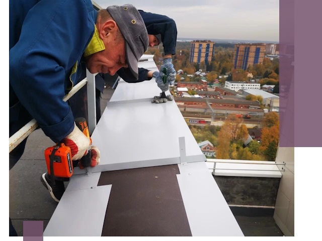 Монтаж парапетов в Узловой — установка прочных металлических ограждений