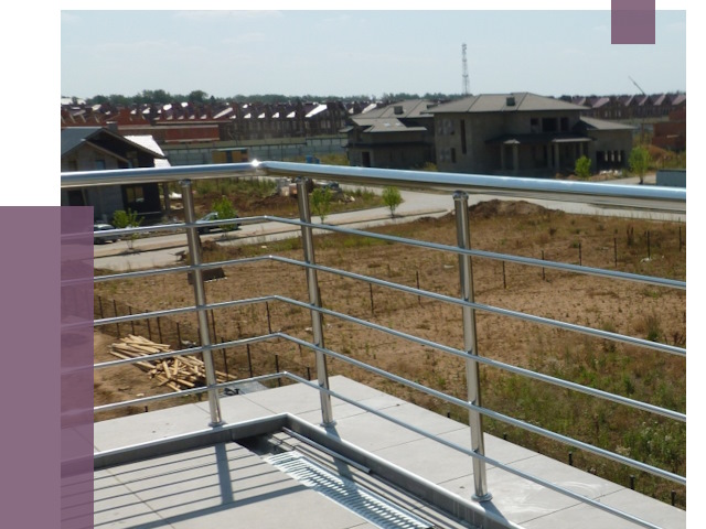 Парапеты из нержавеющей стали в Узловой от 7944 руб. за м² | ПРОЛЁТ-Злв