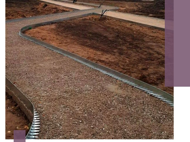 Металлические бордюры под ключ в Узловой — изготовление и монтаж