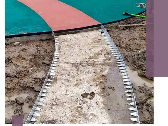 Металлические бордюры для дорожек в Узловой — монтаж и изготовление