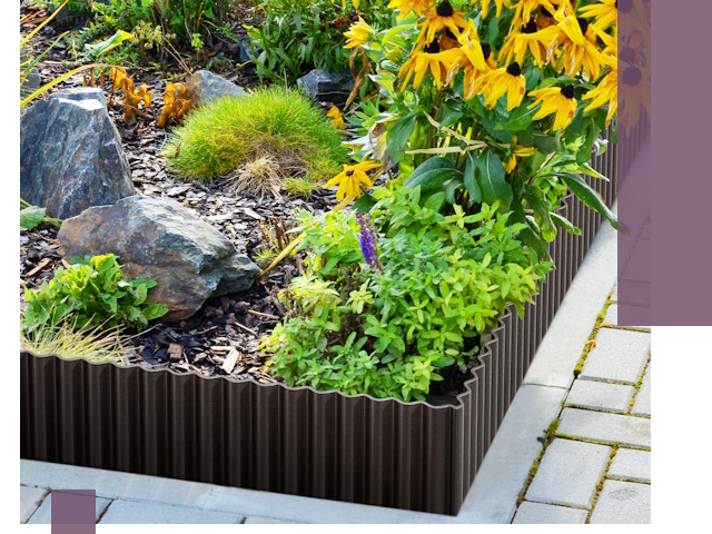 Металлические бордюры для клумб в Узловой — производство и монтаж