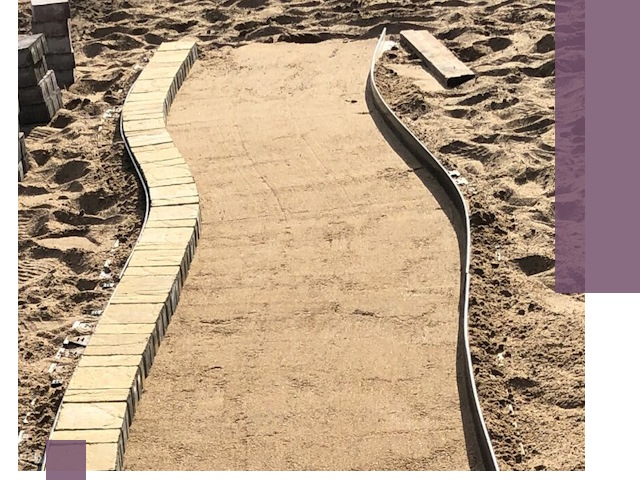 Металлические бордюры для тротуаров в Узловой — прочные и долговечные