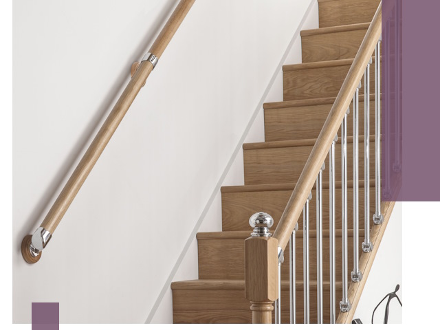 Пристенные поручни из стали и нержавейки под монтаж в Узловой